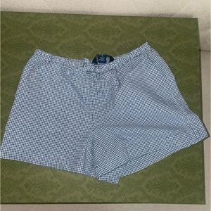 Polo Ralph Lauren Little Girls Blue Gingham Shorts Size 6